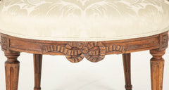 Pair of Louis XVI  Period Oval Back Fauteuil