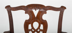 George II Period Carved Armchair of Padouk Wood