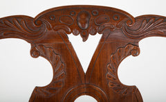 George II Period Carved Armchair of Padouk Wood