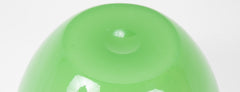 Steuben Green Vase with Stand Up Rim