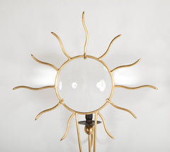 A Set of Three Gilt Metal Sconces Designed By Andre Dubreuil