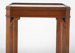 A Georgian Mahogany Tray Top End Table