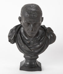 A 19th Century Ebonized Plaster Bust of Marcus Tulles Cicero