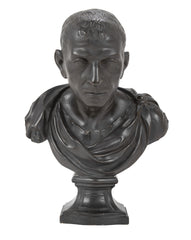 A 19th Century Ebonized Plaster Bust of Marcus Tulles Cicero