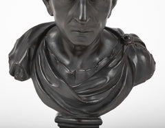 A 19th Century Ebonized Plaster Bust of Marcus Tulles Cicero