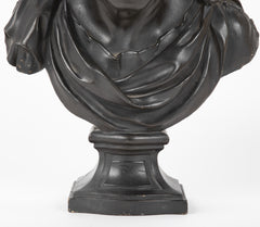 A 19th Century Ebonized Plaster Bust of Marcus Tulles Cicero