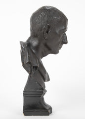 A 19th Century Ebonized Plaster Bust of Marcus Tulles Cicero