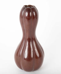Delicate Lobed Double Gourd Shaped Japanese Bronze Vase