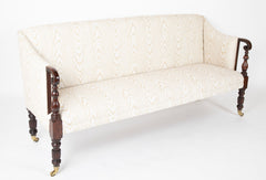 Early 19th Century American Mahogany Sheraton Sofa