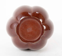 Delicate Lobed Double Gourd Shaped Japanese Bronze Vase