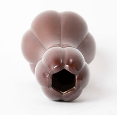 Delicate Lobed Double Gourd Shaped Japanese Bronze Vase