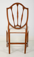 Pair of Edwardian Painted Satinwood Side Chairs