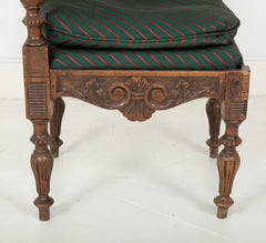 Wonderfully Carved 19th Century Italian Walnut Corner Chair