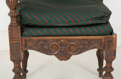 Wonderfully Carved 19th Century Italian Walnut Corner Chair
