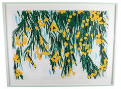 "Mimosas" Screen Print with Flocking by Donald Sultan