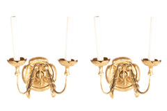 Set of Eight Continental Water Giltwood Sconces