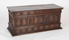 17th Century Spanish Carved Walnut Chest
