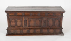 17th Century Spanish Carved Walnut Chest