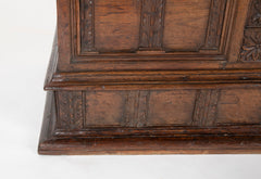 17th Century Spanish Carved Walnut Chest