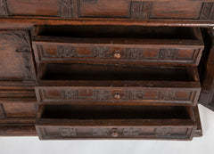 17th Century Spanish Carved Walnut Chest