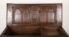 17th Century Spanish Carved Walnut Chest