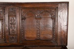 17th Century Spanish Carved Walnut Chest