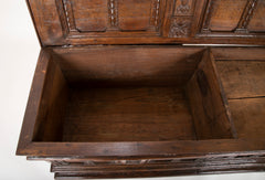 17th Century Spanish Carved Walnut Chest