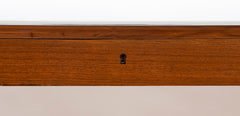Severin Hansen, Jr. Three Drawer Teak Desk with Leather Insert in Top