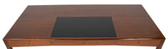 Severin Hansen, Jr. Three Drawer Teak Desk with Leather Insert in Top