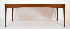 Severin Hansen, Jr. Three Drawer Teak Desk with Leather Insert in Top