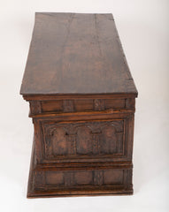 17th Century Spanish Carved Walnut Chest