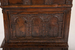17th Century Spanish Carved Walnut Chest