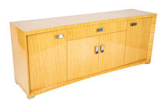 Mid- Century Signed Burr Satinwood Giorgio Collection Sideboard