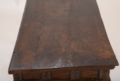 17th Century Spanish Carved Walnut Chest