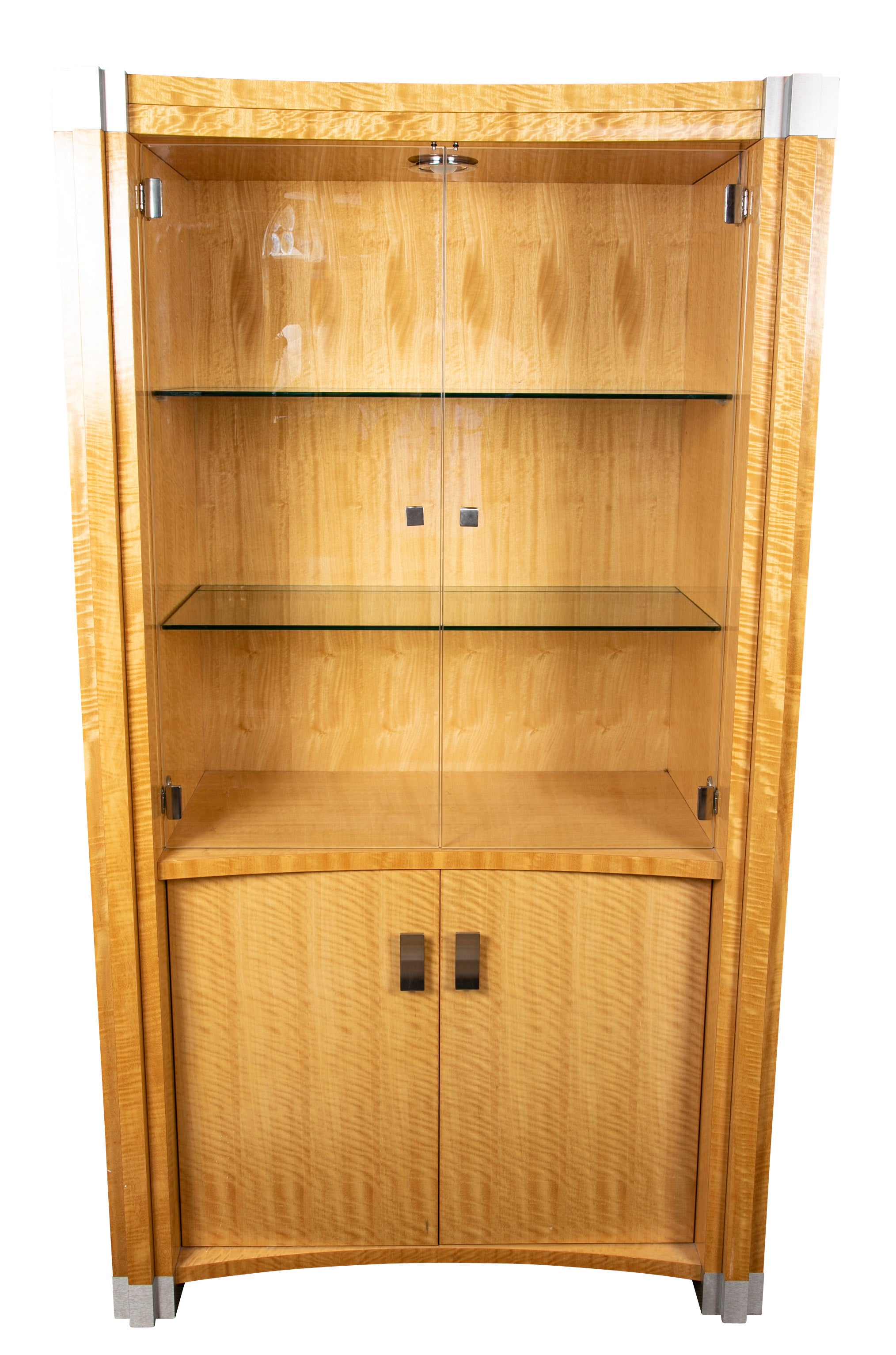 A Burr Satinwood Giorgio Collection Drinks Cabinet