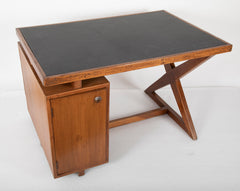 Original Pierre Jeanneret 'X' Leg Desk from the Offices of Chandigarh, India Designed by Le Corbusier