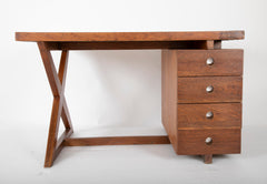 Original Pierre Jeanneret 'X' Leg Desk from the Offices of Chandigarh, India Designed by Le Corbusier