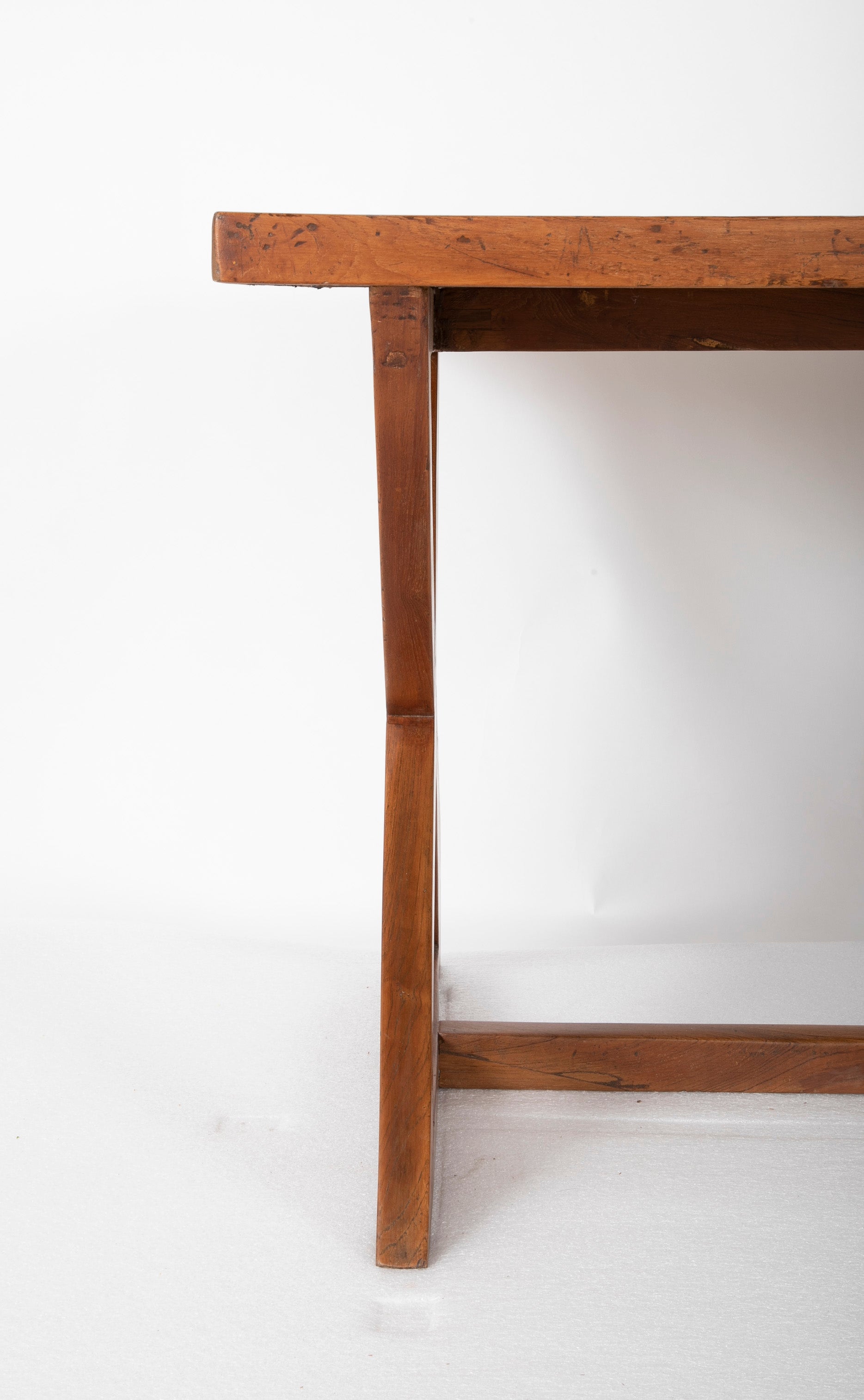 Original Pierre Jeanneret 'X' Leg Desk from the Offices of Chandigarh, India Designed by Le Corbusier