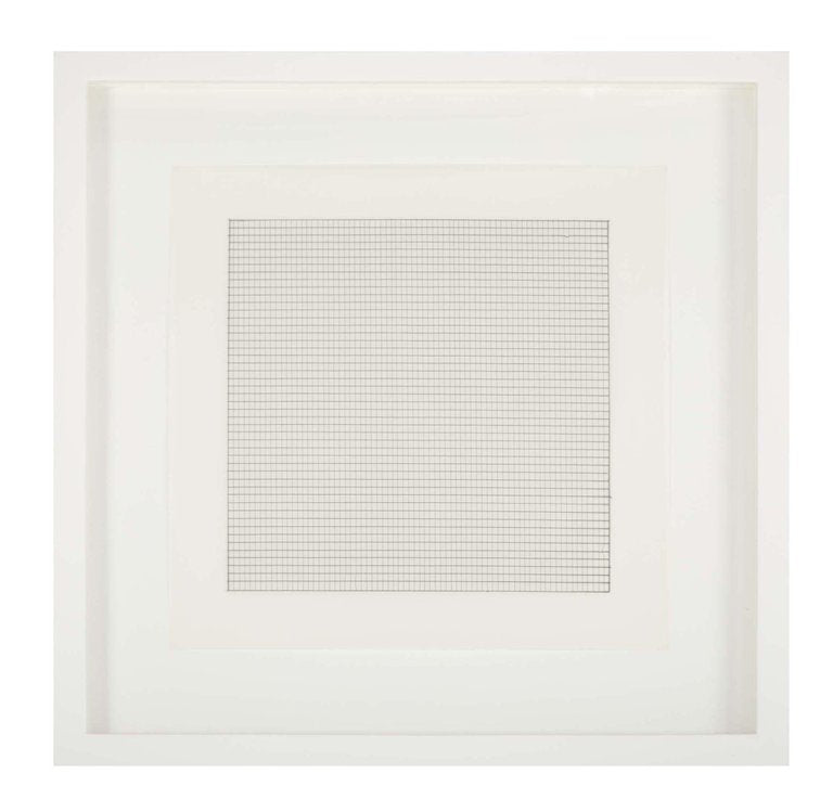 Set of 10 Lithographs after Drawings by Agnes Martin