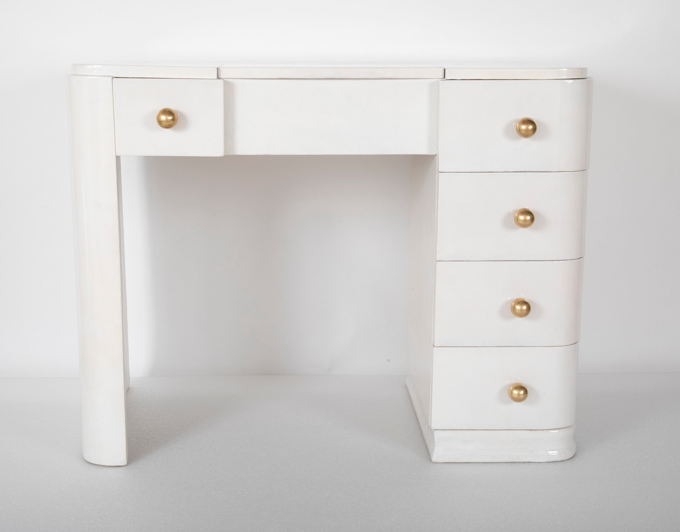A French Parchment Dressing Table / Desk