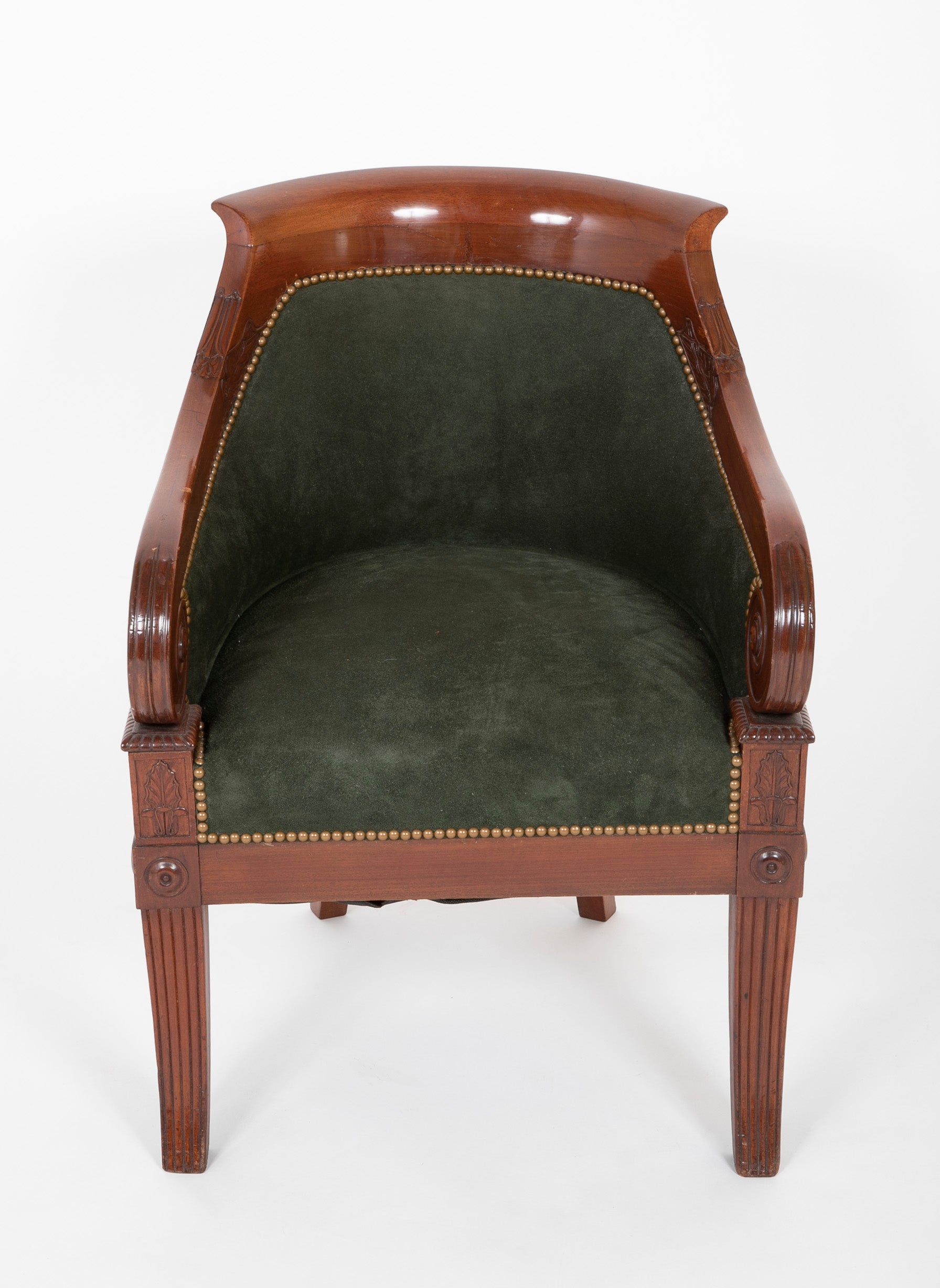 A French Mahogany Empire Chair