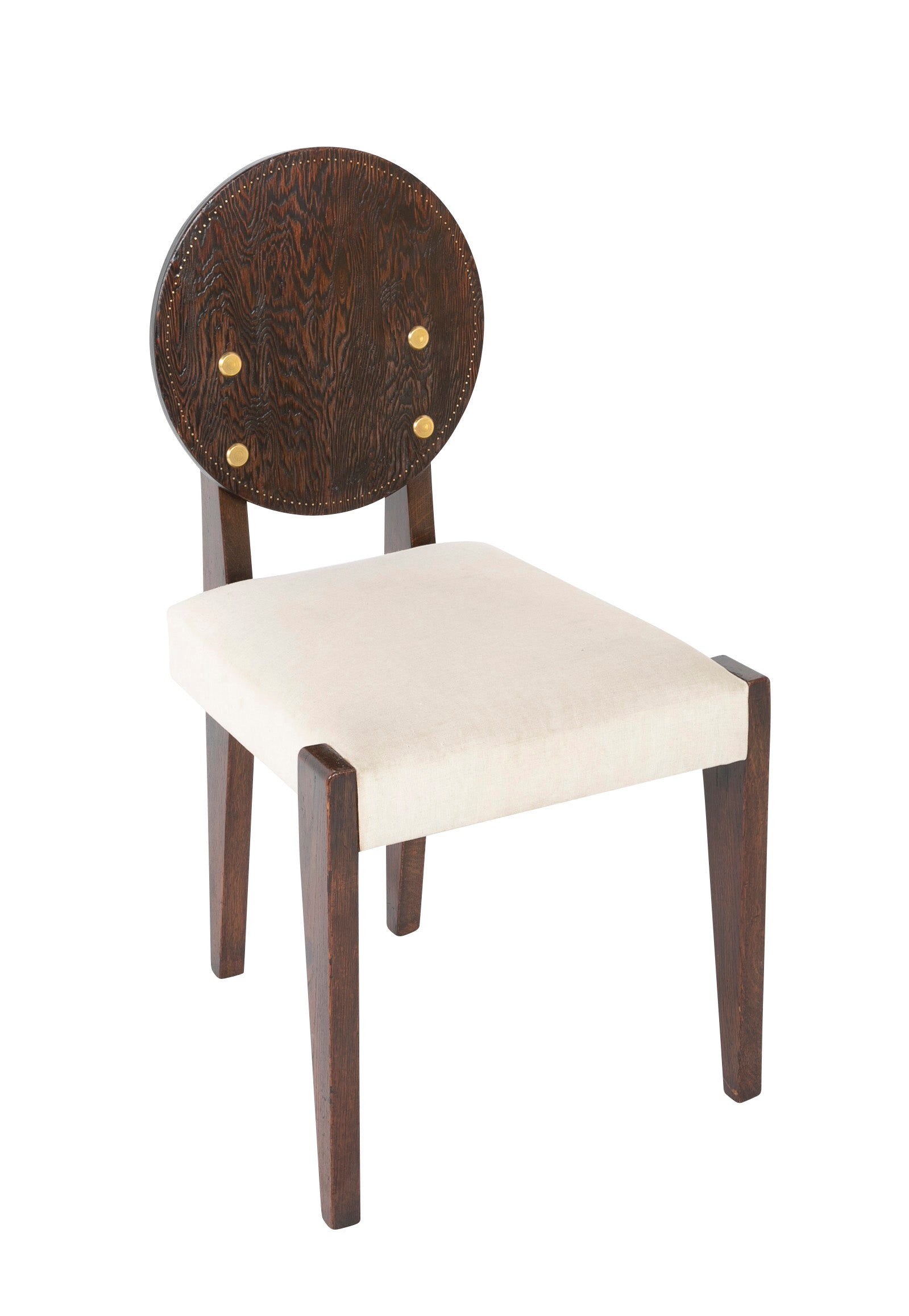 Modern Chair in Stained Oregon Pine by Andre Sornay
