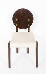 Modern Chair in Stained Oregon Pine by Andre Sornay