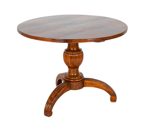 Mid 19th Century Italian Walnut Center Table