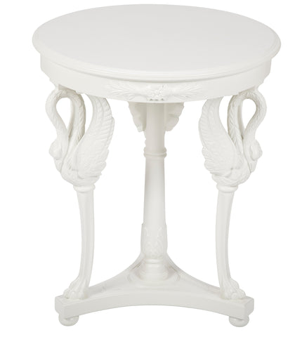 Tripod Side Table with Swans as Supporting Legs