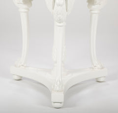 Tripod Side Table with Swans as Supporting Legs
