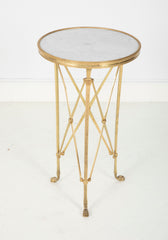 Exquisite Bronze & Marble Top French Gueridon