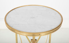 Exquisite Bronze & Marble Top French Gueridon