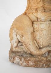 Carved Stone Kannon on Elephant