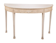 George III Demi Lune Console Table